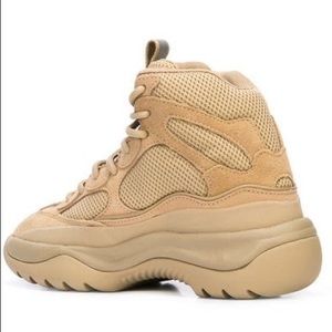 yeezy thick suede desert boot on feet